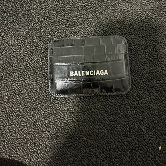 Balenciaga cash card holder crocodile embossed - Picture 1 of 3